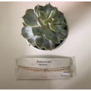 Francesca's Collections Jewelry - {Cubic Zircona Gold Choker - - SET OF 2} Francesca's Collections Jewelry - {Cubic Zircona Gold Choker - - SET OF 2}